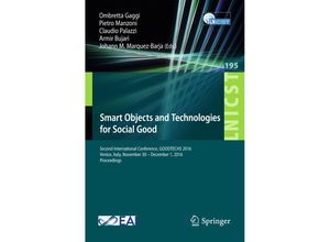 9783319619484 - Smart Objects and Technologies for Social Good Kartoniert (TB)