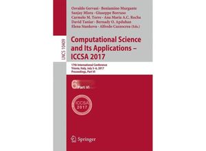 9783319624068 - Computational Science and Its Applications - ICCSA 2017 Kartoniert (TB)