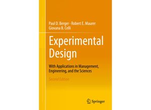 9783319645827 - Experimental Design - Paul D Berger Robert E Maurer Giovana B Celli Kartoniert (TB)