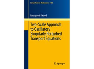 9783319646671 - Two-Scale Approach to Oscillatory Singularly Perturbed Transport Equations - Emmanuel Frénod Kartoniert (TB)