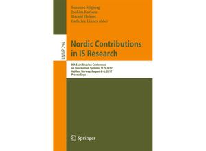 9783319646947 - Nordic Contributions in IS Research Kartoniert (TB)