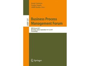 9783319650142 - Business Process Management Forum Kartoniert (TB)