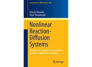 9783319654652 - Nonlinear Reaction-Diffusion Systems - Roman Cherniha Kartoniert (TB)