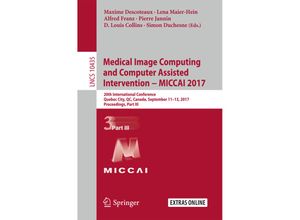 9783319661780 - Medical Image Computing and Computer Assisted Intervention - MICCAI 2017 Kartoniert (TB)