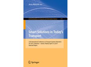 9783319662503 - Smart Solutions in Todays Transport Kartoniert (TB)