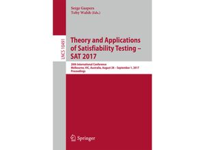 9783319662626 - Theory and Applications of Satisfiability Testing - SAT 2017 Kartoniert (TB)