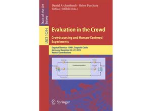 9783319664347 - Evaluation in the Crowd Crowdsourcing and Human-Centered Experiments Kartoniert (TB)