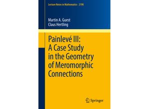 9783319665252 - Painlevé III A Case Study in the Geometry of Meromorphic Connections - Martin A Guest Claus Hertling Kartoniert (TB)