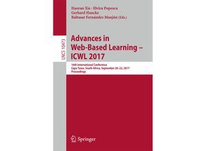 9783319667324 - Advances in Web-Based Learning - ICWL 2017 Kartoniert (TB)