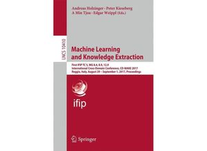 9783319668079 - Machine Learning and Knowledge Extraction Kartoniert (TB)