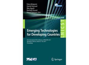 9783319678368 - Emerging Technologies for Developing Countries Kartoniert (TB)