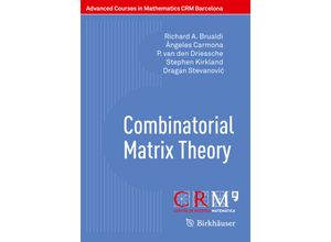 9783319709529 - Advanced Courses in Mathematics - CRM Barcelona   Combinatorial Matrix Theory - Richard A Brualdi Ángeles Carmona P van den Driessche Kartoniert (TB)