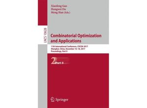 9783319711461 - Combinatorial Optimization and Applications Kartoniert (TB)