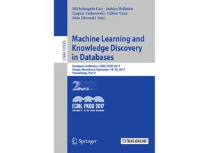 9783319712451 - Machine Learning and Knowledge Discovery in Databases Kartoniert (TB)