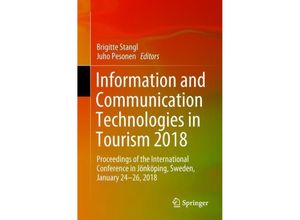 9783319729220 - Information and Communication Technologies in Tourism 2018 Kartoniert (TB)