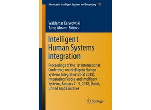 9783319738871 - Intelligent Human Systems Integration Kartoniert (TB)