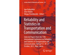 9783319744537 - Reliability and Statistics in Transportation and Communication Kartoniert (TB)