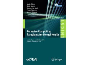 9783319749341 - Pervasive Computing Paradigms for Mental Health Kartoniert (TB)