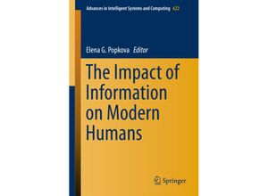 9783319753829 - The Impact of Information on Modern Humans Kartoniert (TB)