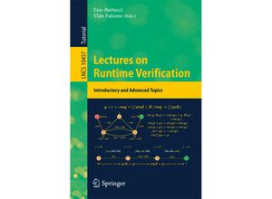 9783319756318 - Lectures on Runtime Verification Kartoniert (TB)