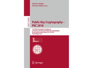 9783319765778 - Public-Key Cryptography - PKC 2018 Kartoniert (TB)