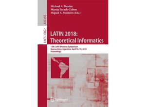 9783319774039 - LATIN 2018 Theoretical Informatics Kartoniert (TB)