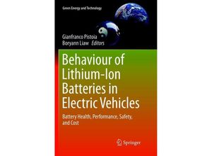 9783319888668 - Green Energy and Technology   Behaviour of Lithium-Ion Batteries in Electric Vehicles Kartoniert (TB)