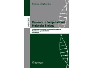 9783319899282 - Research in Computational Molecular Biology Kartoniert (TB)