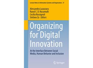 9783319904993 - Organizing for Digital Innovation Kartoniert (TB)