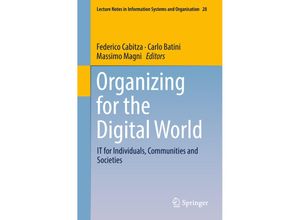 9783319905020 - Organizing for the Digital World Kartoniert (TB)