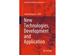 9783319908922 - New Technologies Development and Application Kartoniert (TB)