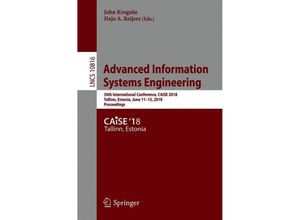 9783319915623 - Advanced Information Systems Engineering Kartoniert (TB)