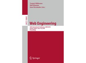 9783319916613 - Web Engineering Kartoniert (TB)