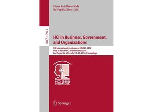 9783319917153 - HCI in Business Government and Organizations Kartoniert (TB)