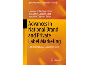 9783319920832 - Springer Proceedings in Business and Economics   Advances in National Brand and Private Label Marketing Kartoniert (TB)