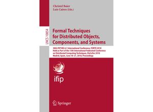 9783319926117 - Formal Techniques for Distributed Objects Components and Systems Kartoniert (TB)
