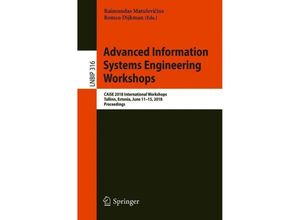 9783319928975 - Advanced Information Systems Engineering Workshops Kartoniert (TB)