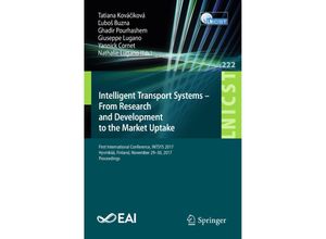 9783319937090 - Intelligent Transport Systems - From Research and Development to the Market Uptake Kartoniert (TB)