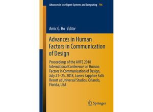 9783319938875 - Advances in Human Factors in Communication of Design Kartoniert (TB)