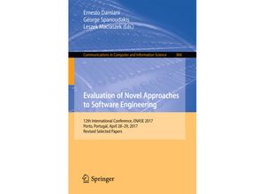 9783319941349 - Evaluation of Novel Approaches to Software Engineering Kartoniert (TB)