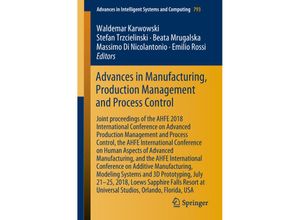 9783319941950 - Advances in Manufacturing Production Management and Process Control Kartoniert (TB)