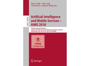 9783319943602 - Artificial Intelligence and Mobile Services - AIMS 2018 Kartoniert (TB)