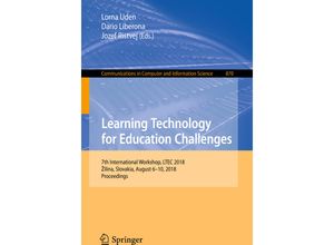 9783319955216 - Learning Technology for Education Challenges Kartoniert (TB)