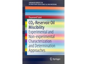 9783319955452 - SpringerBriefs in Petroleum Geoscience & Engineering   CO2-Reservoir Oil Miscibility - Dayanand Saini Kartoniert (TB)