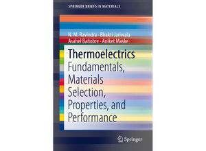 9783319963396 - SpringerBriefs in Materials   Thermoelectrics - N M Ravindra Bhakti Jariwala Asahel Bañobre Kartoniert (TB)