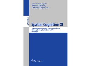 9783319963846 - Spatial Cognition XI Kartoniert (TB)