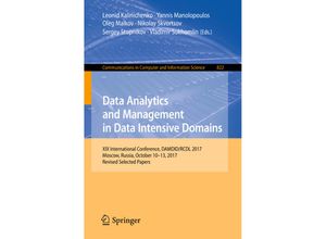 9783319965529 - Data Analytics and Management in Data Intensive Domains Kartoniert (TB)