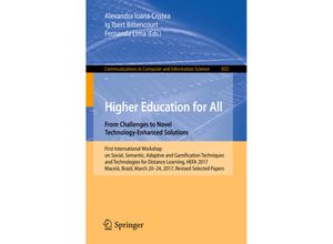 9783319979335 - Higher Education for All From Challenges to Novel Technology-Enhanced Solutions Kartoniert (TB)