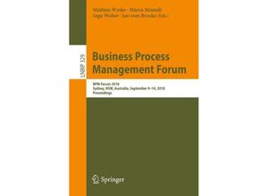 9783319986500 - Business Process Management Forum Kartoniert (TB)