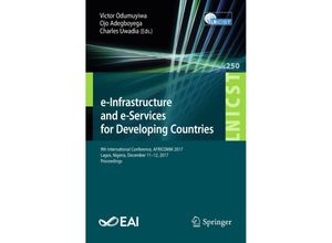 9783319988269 - e-Infrastructure and e-Services for Developing Countries Kartoniert (TB)